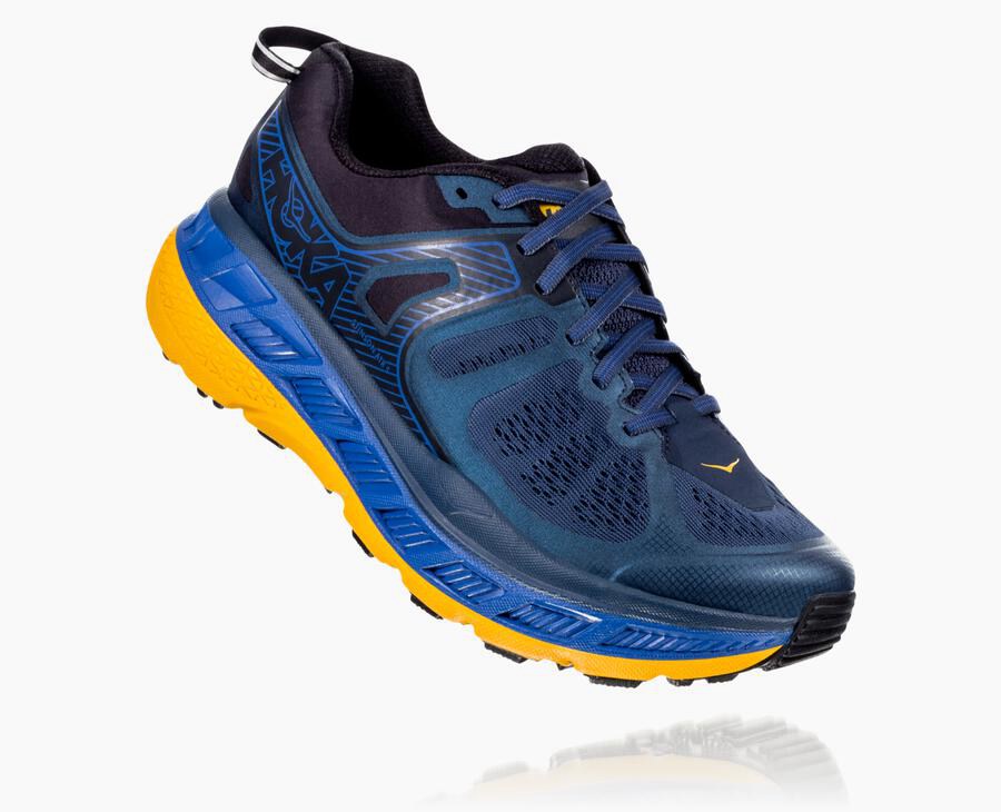 Hoka Mens Trail Shoes NZ - Hoka One One Stinson Atr 5 Navy (TYP384127)